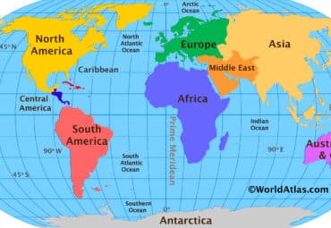 continents and oceans quiz